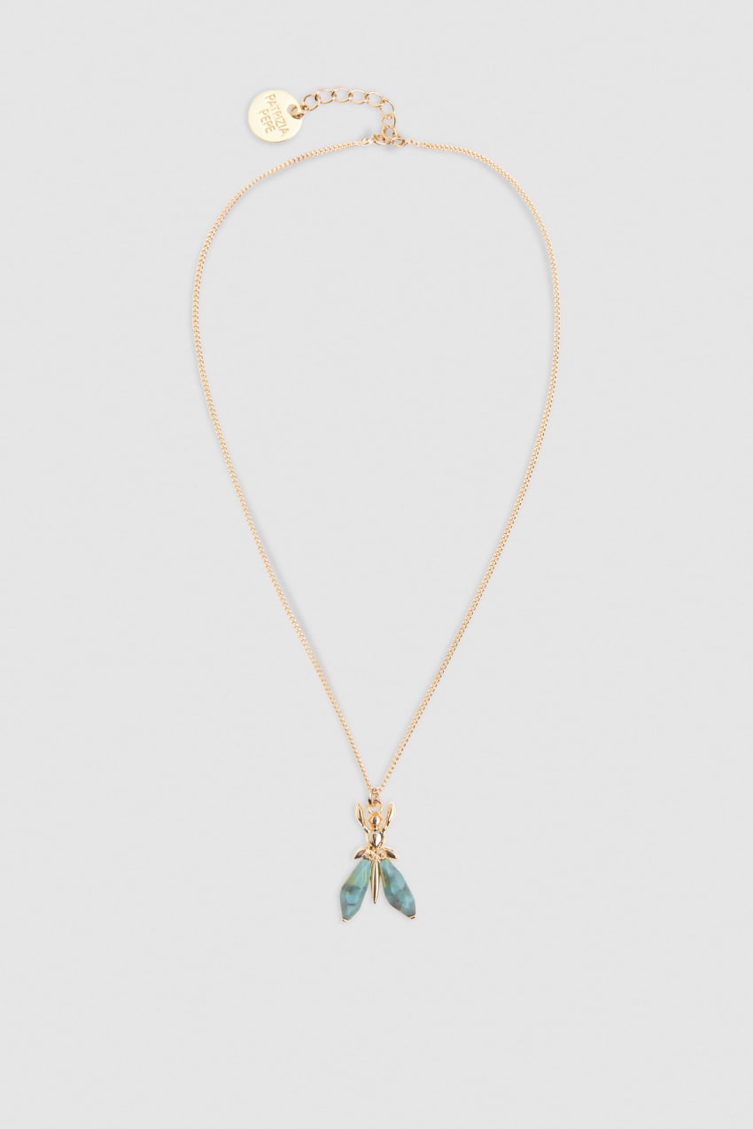 Patrizia Pepe Precious Fly Mini Necklace Verdes | 1985-ZFWVK