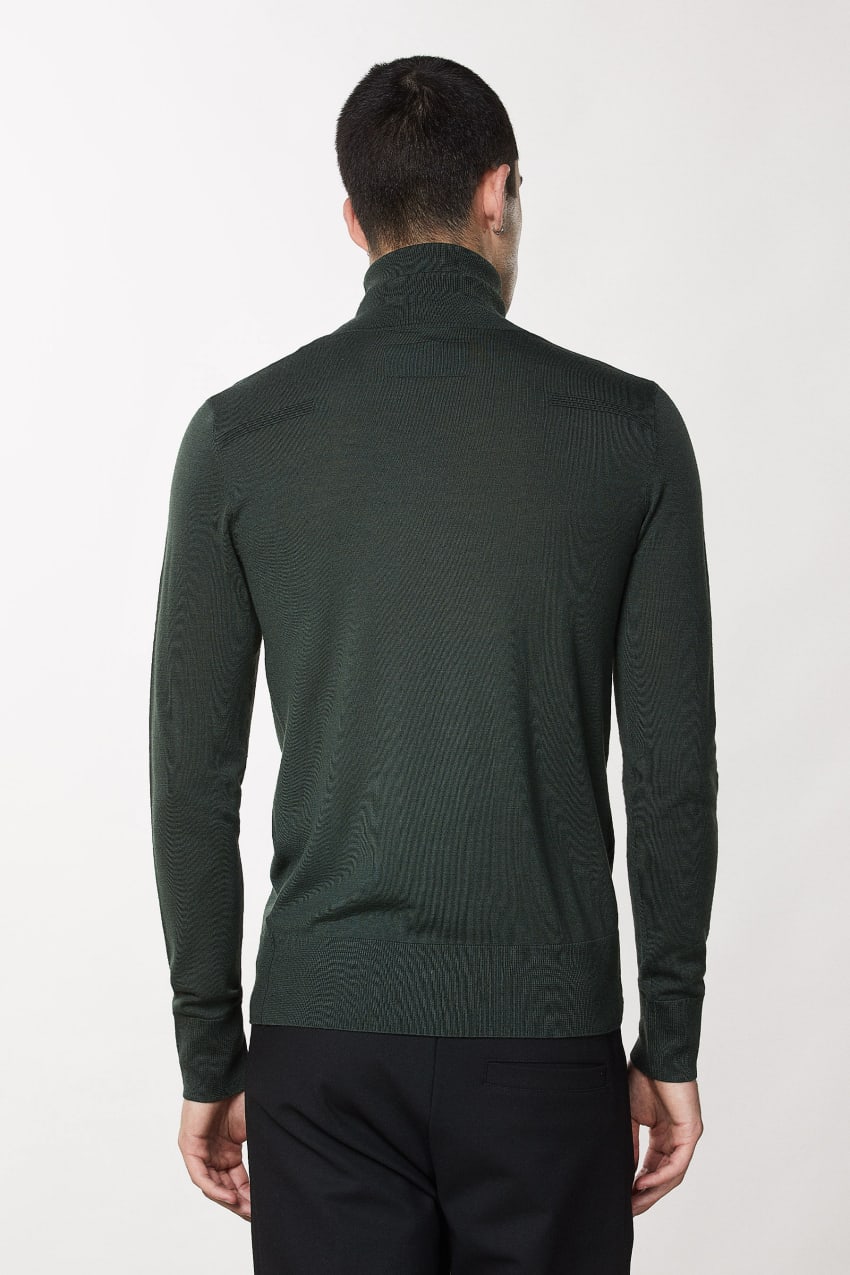 Patrizia Pepe Pure Wool Turtleneck Sweater Verdes | 5896-QJIMS