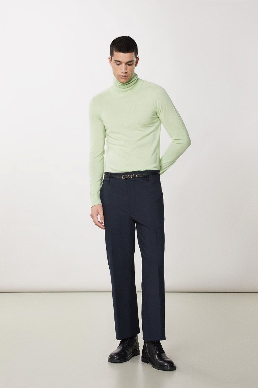 Patrizia Pepe Pure Wool Turtleneck Sweater Verdes | 9743-TOLIU