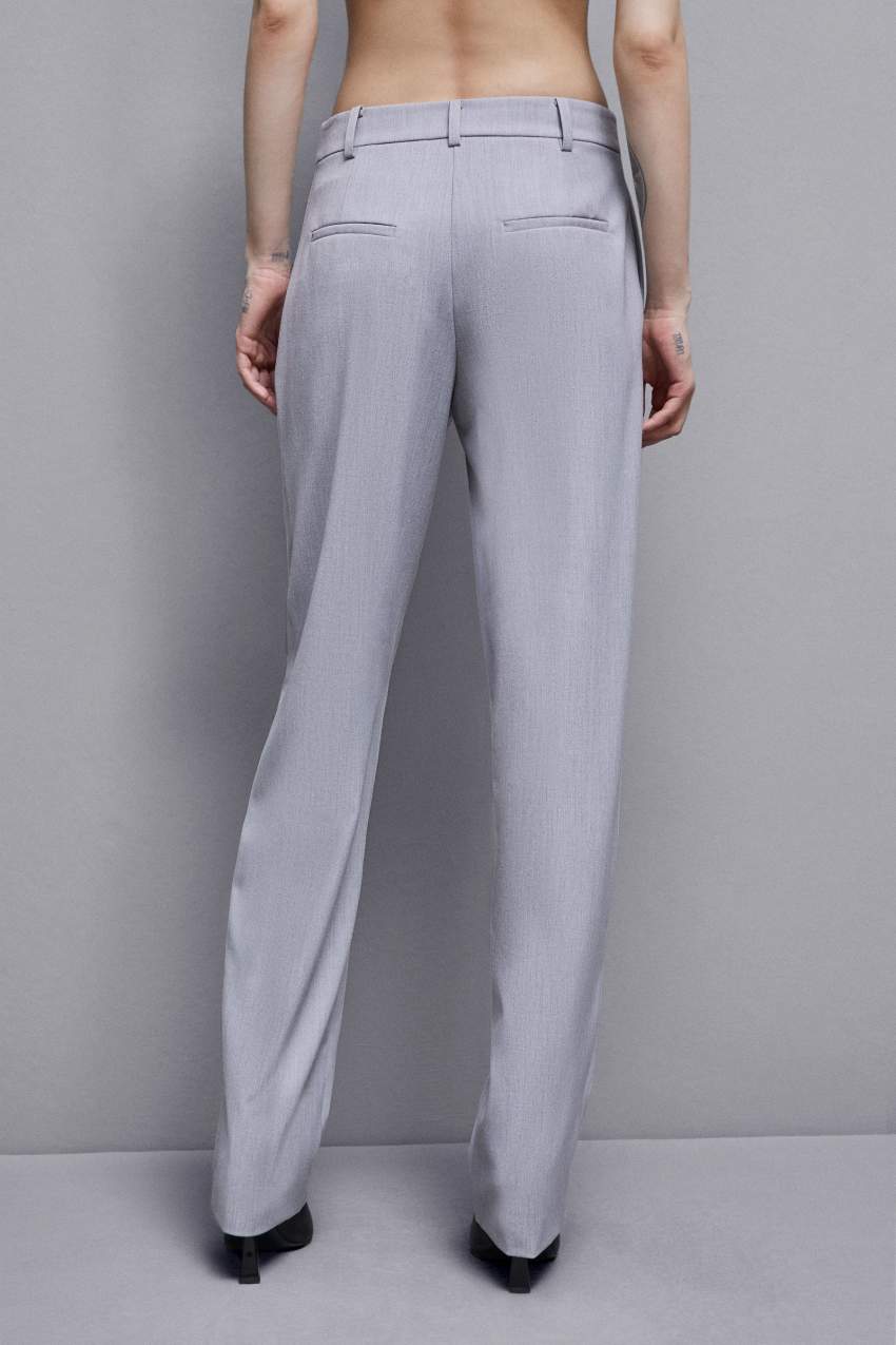 Patrizia Pepe Regular Fit Viscose Pants Cinzentas | 5201-LWOIR