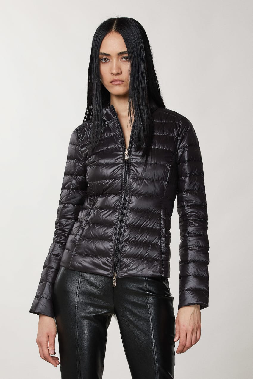 Patrizia Pepe Reversible Down Proof Nylon Down Jacket Pretas | 1745-GNMAE