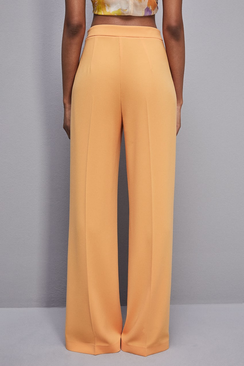 Patrizia Pepe Sablè Crepe Palazzo Pants Laranja | 4013-SIWVL