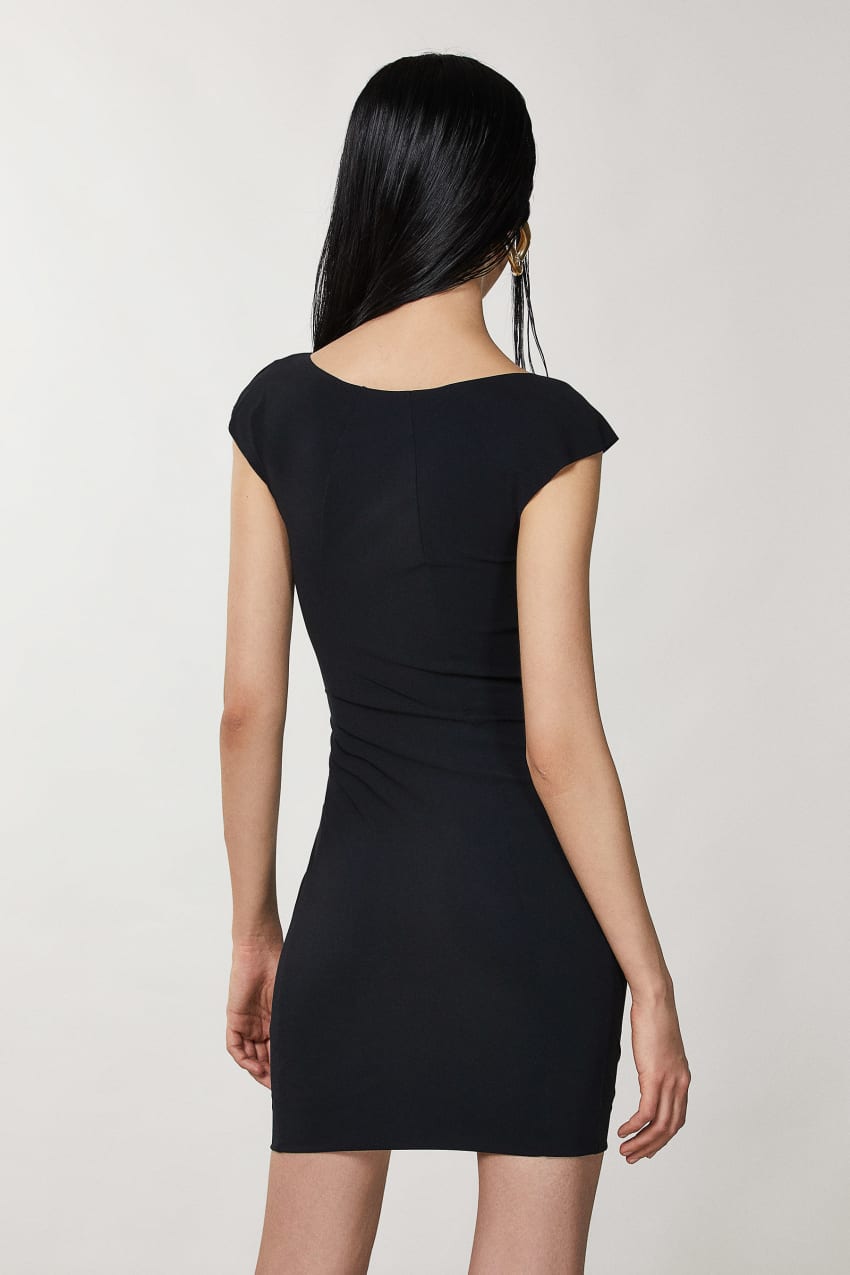 Patrizia Pepe Short Sheath Dress Pretas | 1270-DFYEO