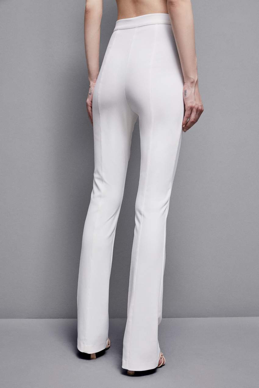 Patrizia Pepe Slim Flare Pants Branco | 4158-LYTUH