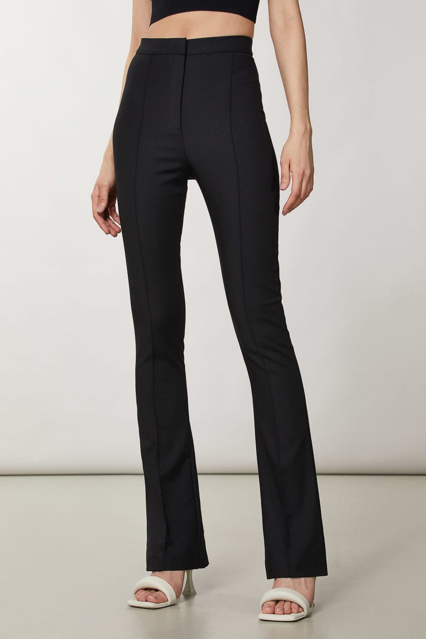 Patrizia Pepe Slim Flare Pants Pretas | 7124-DPGVF