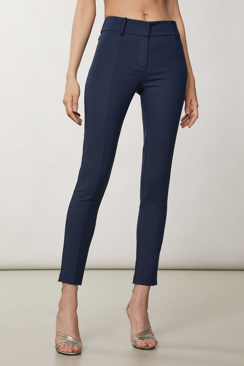 Patrizia Pepe Slim Pants Azuis | 5964-FOIBE