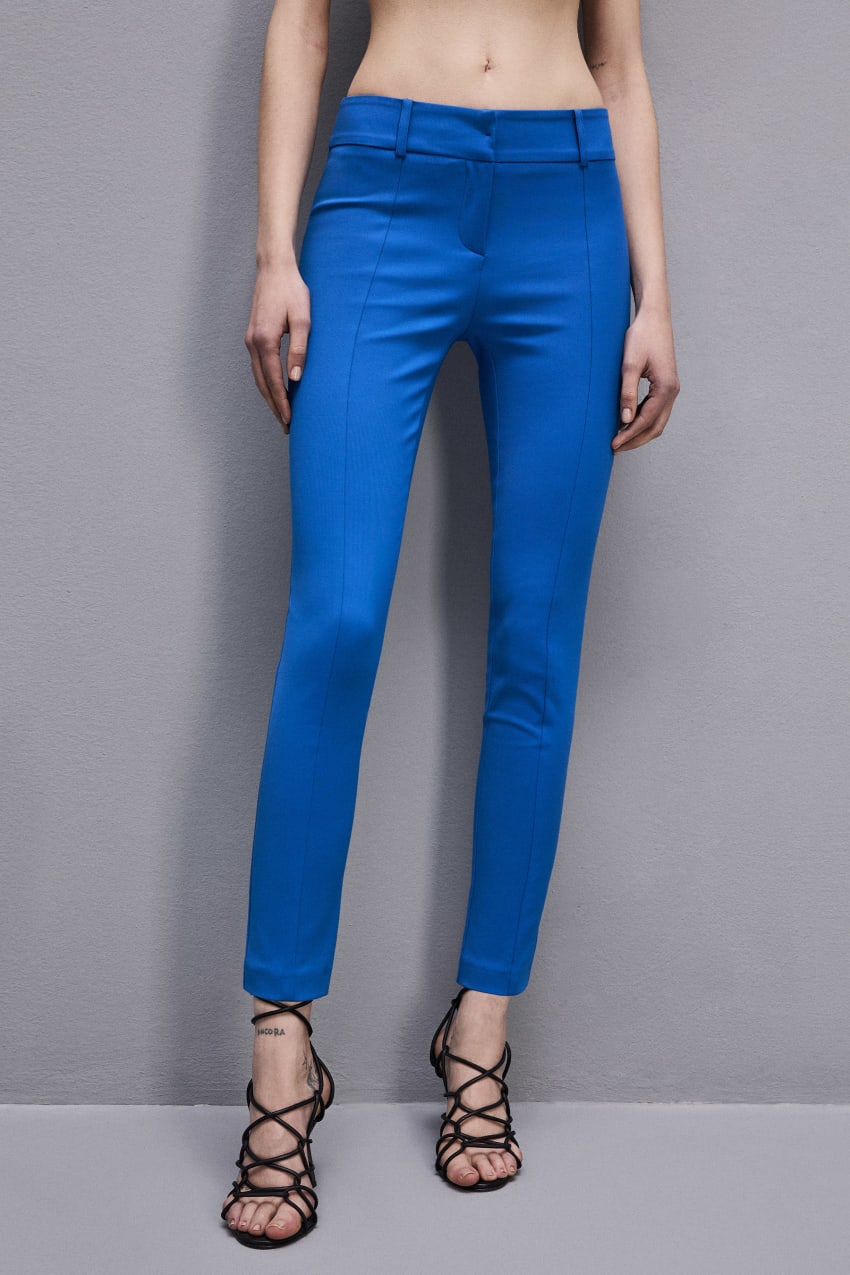 Patrizia Pepe Slim Pants Azuis | 9254-NAVOR