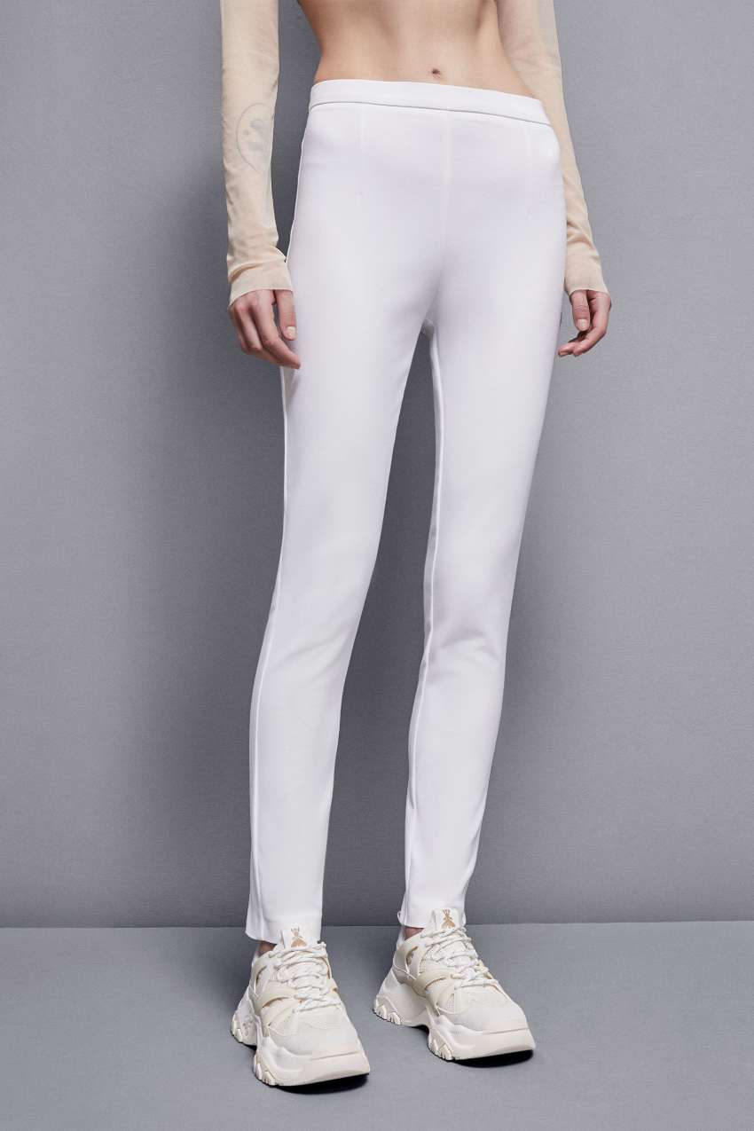 Patrizia Pepe Slim Pants Branco | 5368-LZIEO