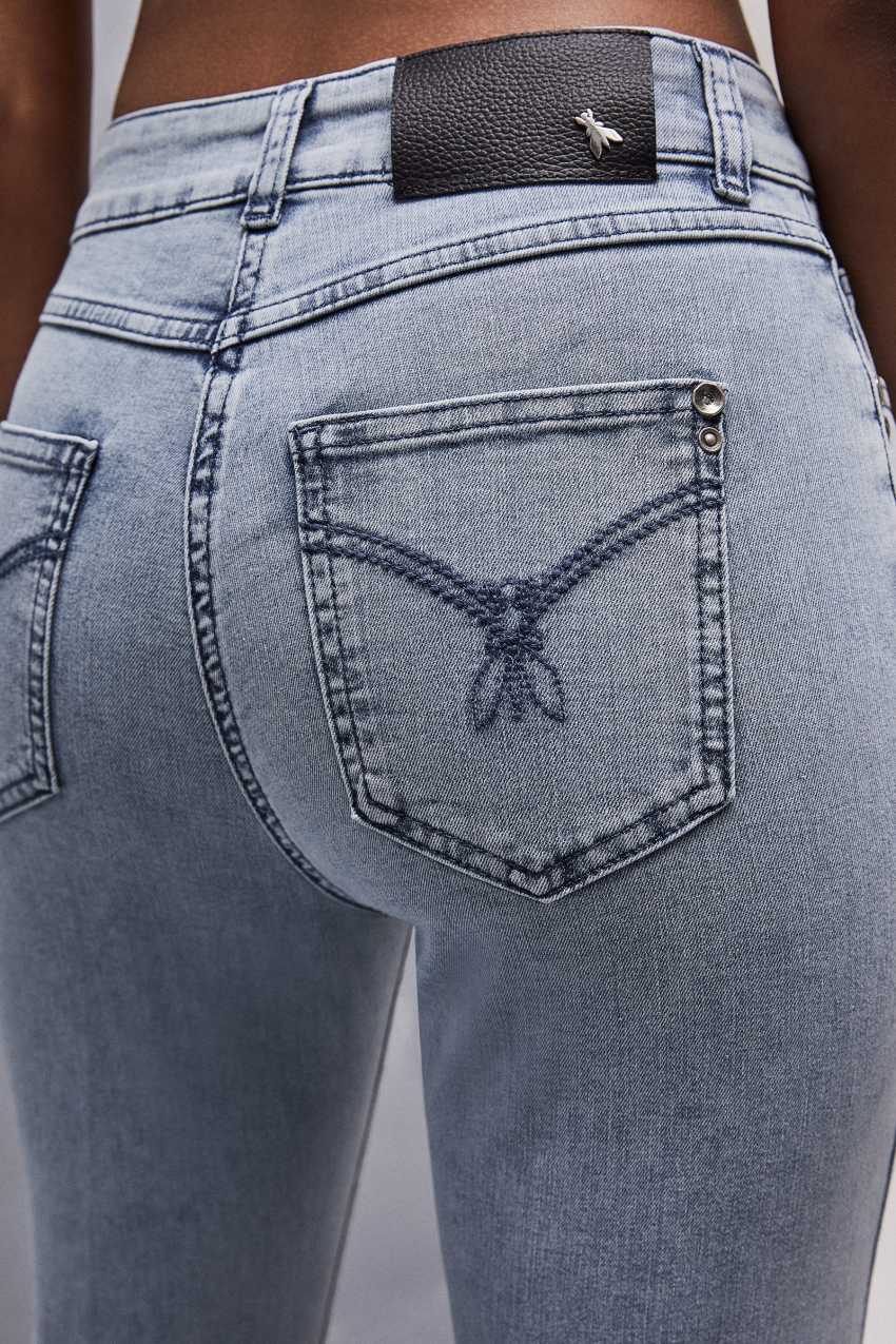 Patrizia Pepe Slim Stretch Denim Jeans Luz Azuis | 7048-TDKMJ