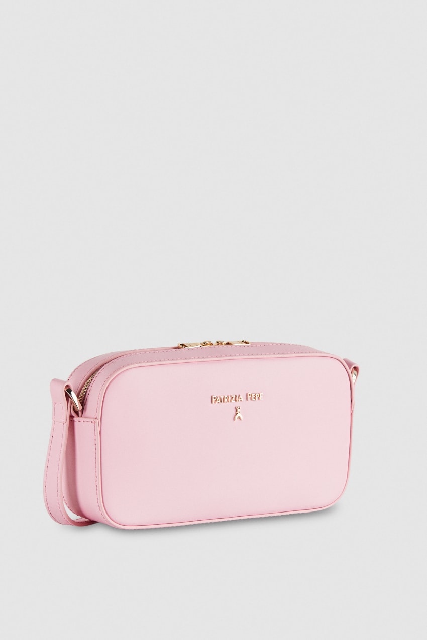 Patrizia Pepe Small Graphic Case Shoulder Bag Rosa | 3890-BNWCH