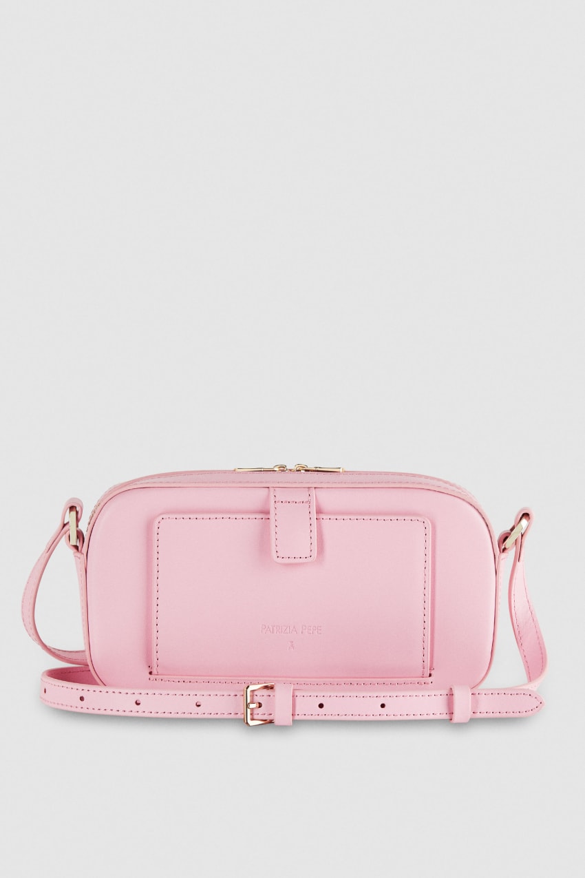 Patrizia Pepe Small Graphic Case Shoulder Bag Rosa | 3890-BNWCH