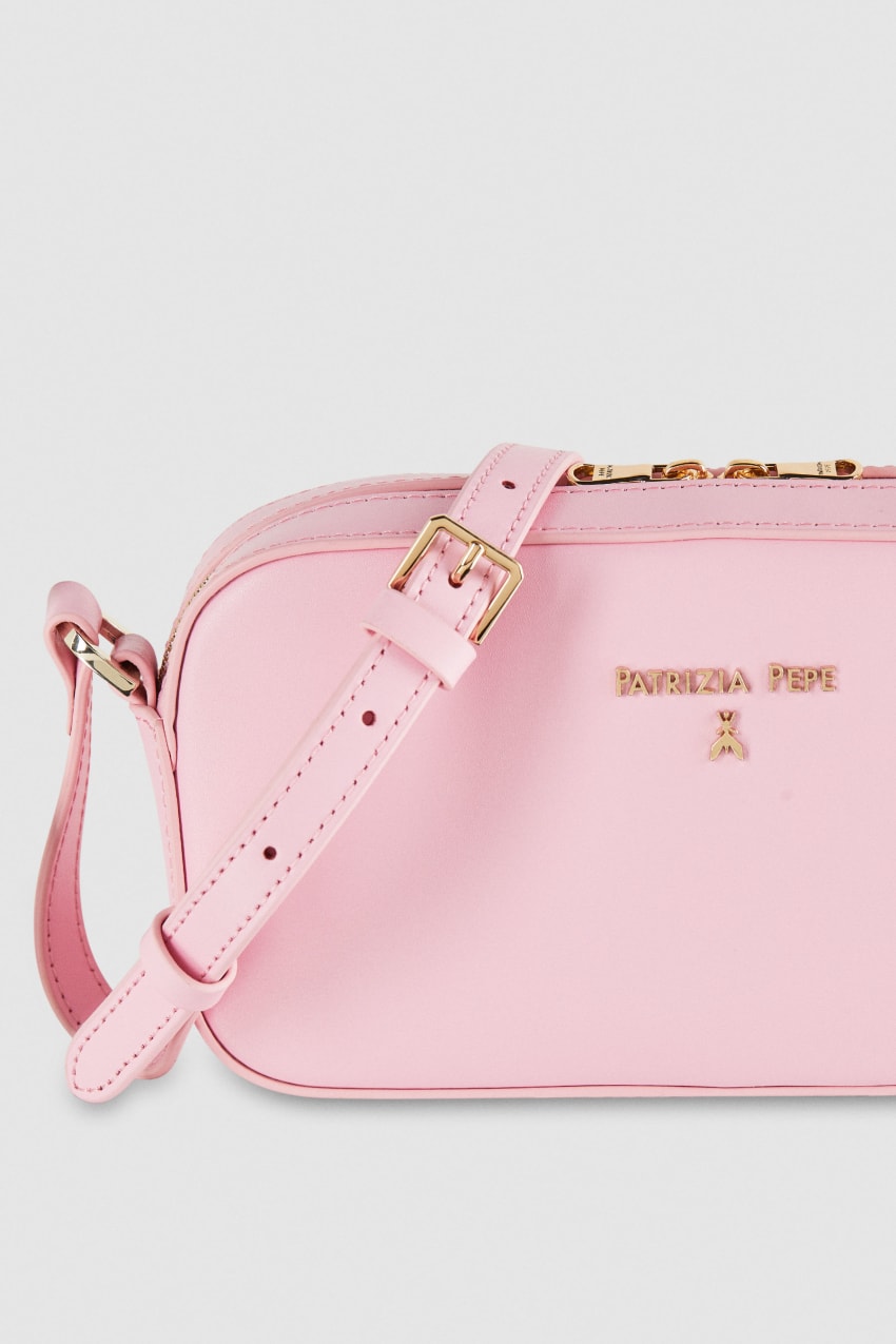 Patrizia Pepe Small Graphic Case Shoulder Bag Rosa | 3890-BNWCH