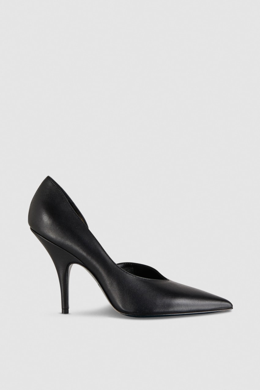 Patrizia Pepe Smooth Leather Pumps Pretas | 6213-MHRAQ