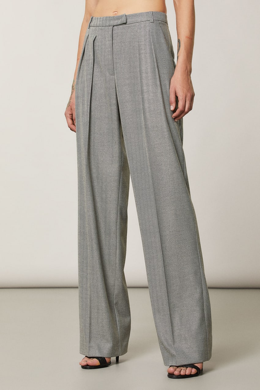 Patrizia Pepe Soft Viscose Pants Cinzentas | 7916-JFLDV