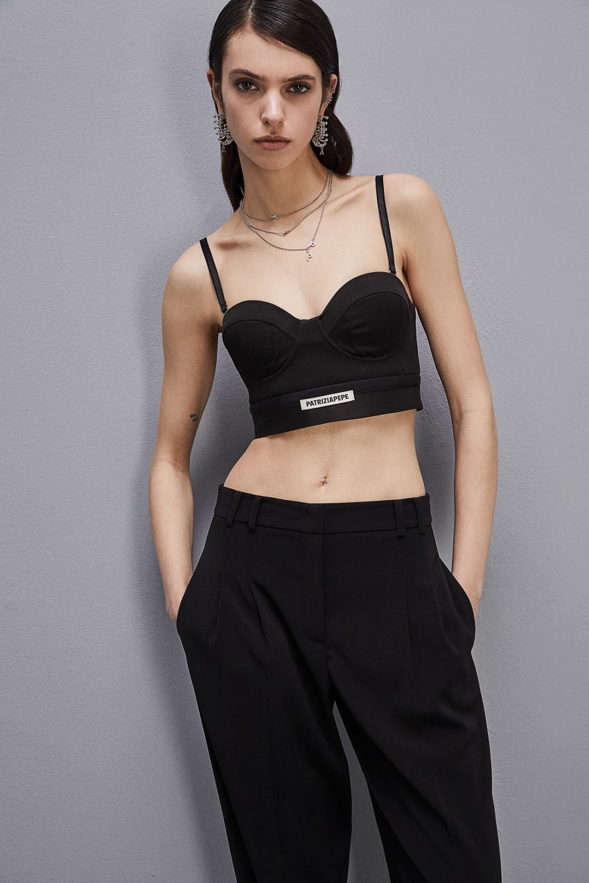 Patrizia Pepe Tailored Bustier With Belt Pretas | 2309-BTKWO